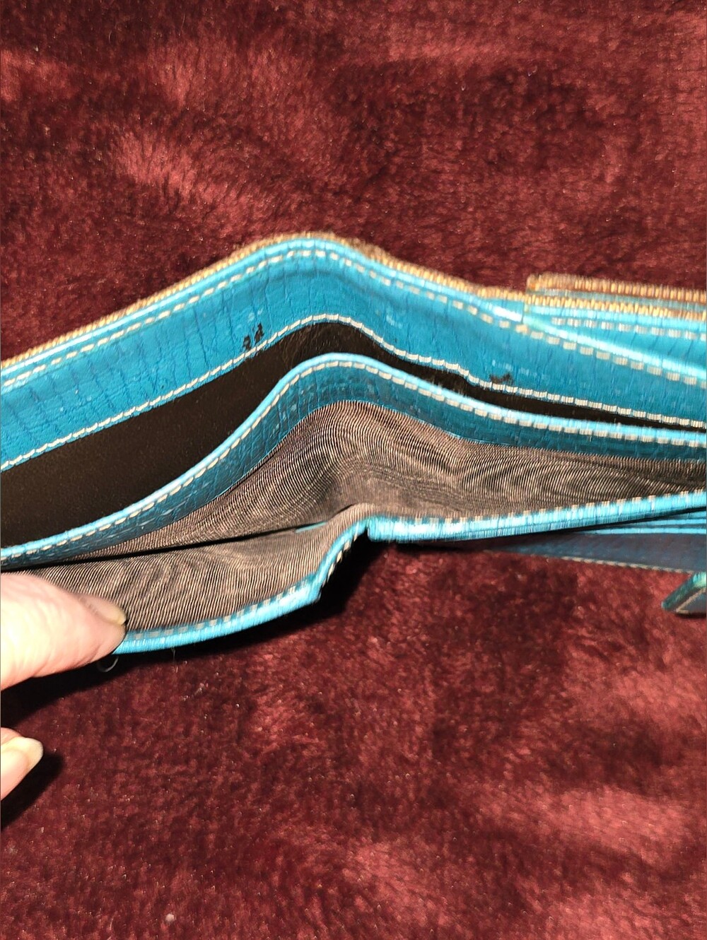 Bundle For Glt9923 Gucci GG Canvas Horsebit compact wallet W Turquoise Leather - Picture 6 of 16